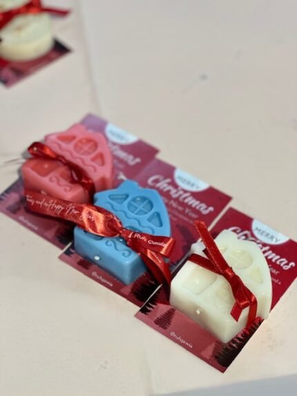 Hut Candle on a Christmas Card