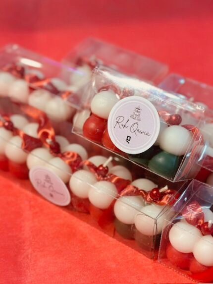 Mini Bubble Candle Set for Christmas
