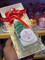 Square Glass Tree and Star Candle