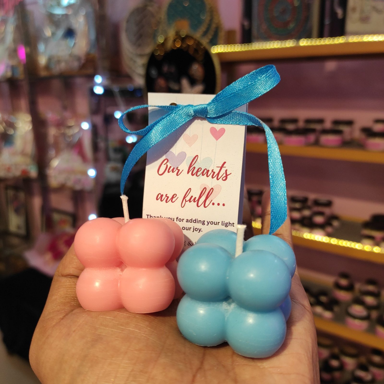 Tiny Bubble Candle for Baby Shower Mini Bubble Candle for Baby Shower