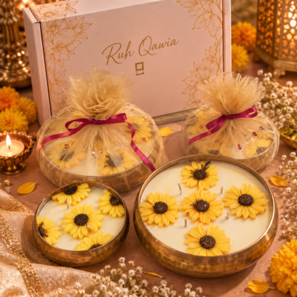 Sunflower Hammer Urli Candle