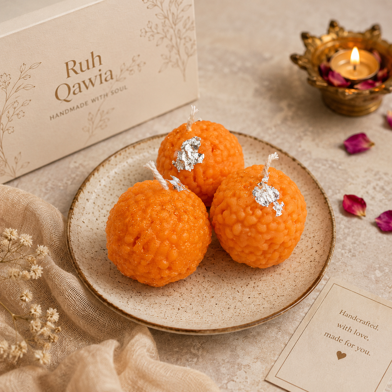 Loose Motichoor laddoo candles for diwali in wholesale prices 1