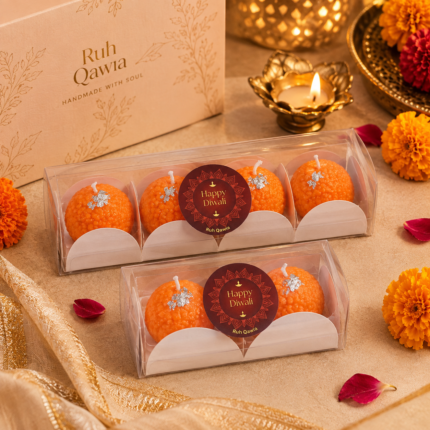 Buy Motichoor Laddoo Candles in PVC Boxes