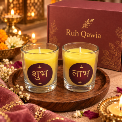 buy shubh laabh candle - set of 2