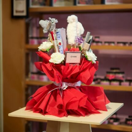 Red Frock Make-up Bouquet
